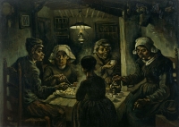 The Potato Eaters by Vincent van Gogh glorifies the ordinary worker and his daily hard work