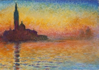 Klod Mone - Zalazak sunca u Veneciji