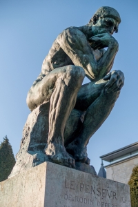The Thinker by Auguste Rodin is a symbol of philosophy and knowledge