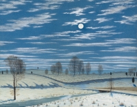 Henri Farer - Zimska scena na mesečini