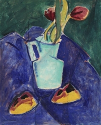 Alfred Henri Maurer - Lale u zelenoj vazi