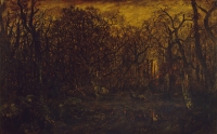 Teodor Ruso - Šuma zimi na zalasku sunca