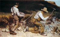 The Stone Breakers by Gustave Courbet is an expression of poverty 