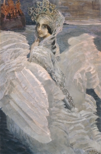 The Swan Princess by Mikhail Vrubel is under the impression of fairy tales and folklore
