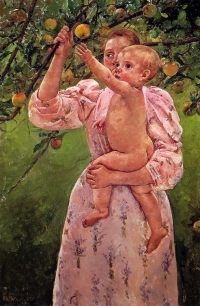 Meri Kasat - Dete bere voće