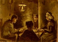 Vincent van Gogh wrote about his painting The Potato Eaters, to his brother Theo