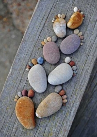 Dekoracija kamenčićima sa plaže