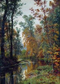 Ivan Šiškin - Jesenji pejzaž, park u Pavlovsku