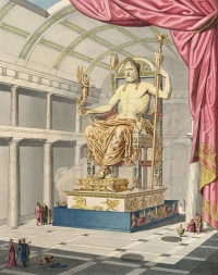 Phidias' statue of the god Zeus at Olympia