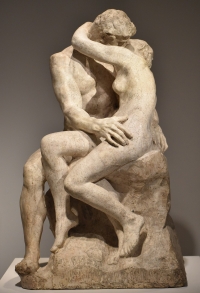 The Kiss by Auguste Rodin is an iconic image of love