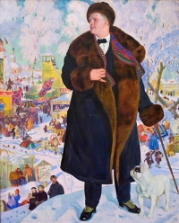 Boris Kustodiev - Portret Fjodora Šaljapina