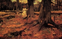 Vinsent van Gog - Devojka u belom u šumi