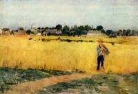 Berta Morizo - U polju pšenice u Žanvilijeu 