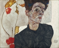 Egon Šile - Autoportret sa fizalisom 