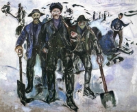 Edvard Munk - Radnici u snegu